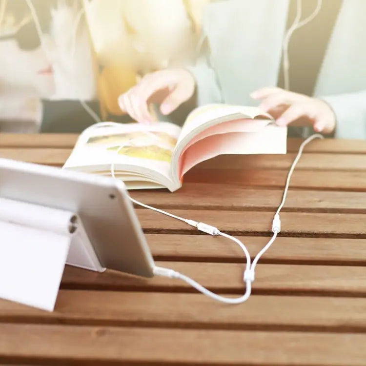 Aux Audio Cable Headphone Earphone Splitter Adapter Compatible with Phones Tablets Headphones MP3 Player Car/Home