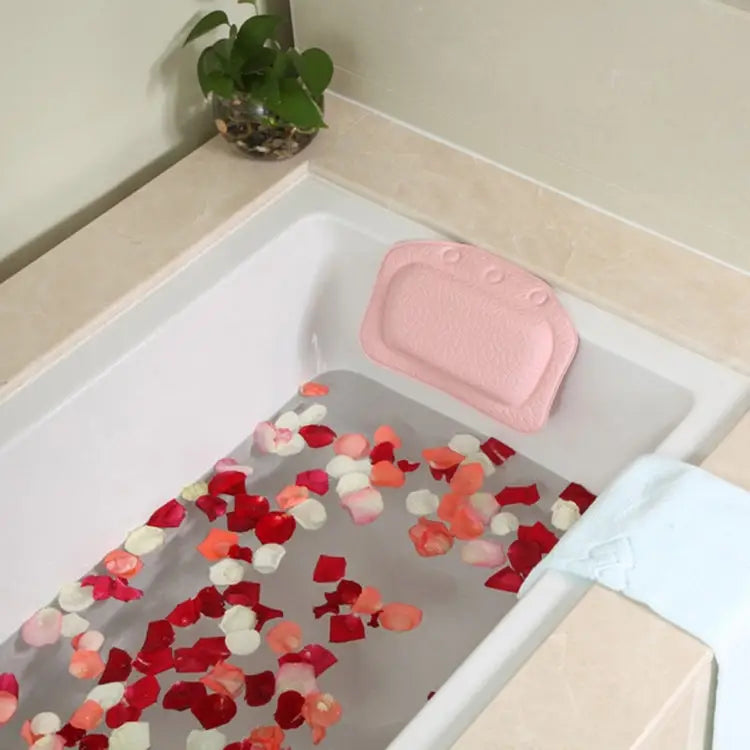 Bathroom Supplies Bathtub Pillow Bath Bathtub Headrest Suction Cup Waterproof Bath Pillows,Random Color Delivery,Size: