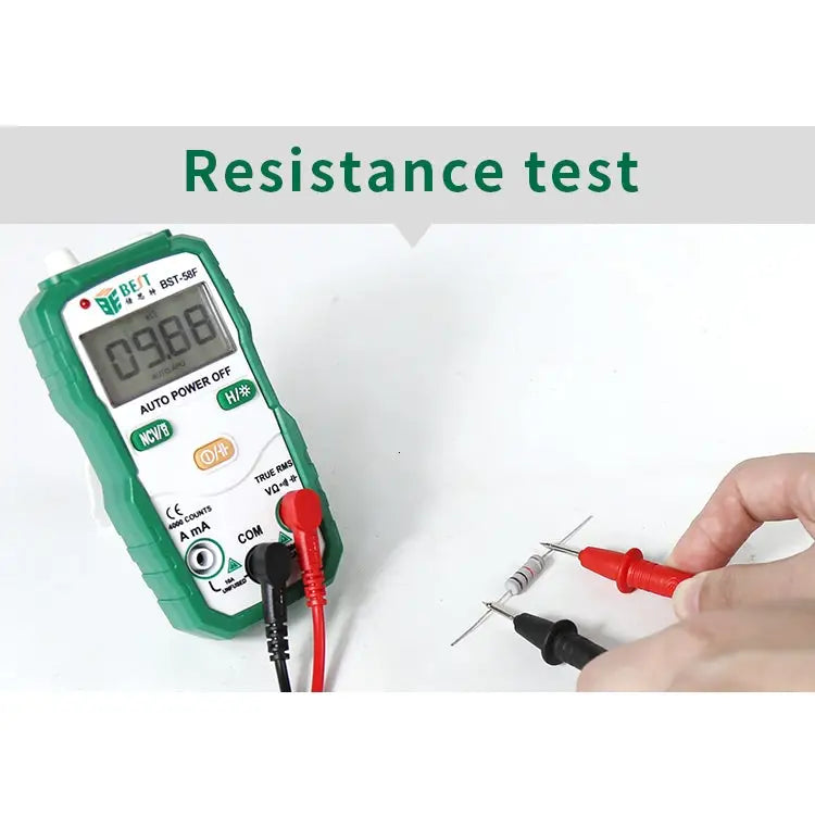 BEST BST-58F Full Automatic Range Multimeter Without Shift Intelligent Identification Digital Multimeter Household Mini