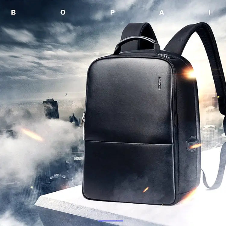 Bopai 751-006431 Business Waterproof Anti-theft Large Capacity Double Shoulder Bag,with USB Charging Port Size: