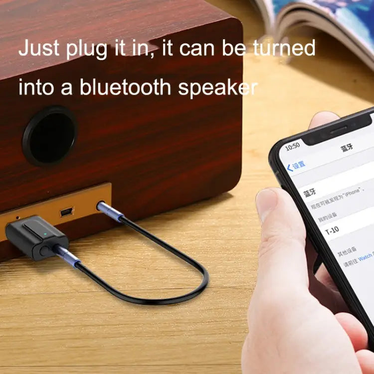 BT10 2 In 1 USB Bluetooth 5.0 Transmitter Receiver Speaker Computer Wireless Headphone Adapter BT10 - BT10 - Apple