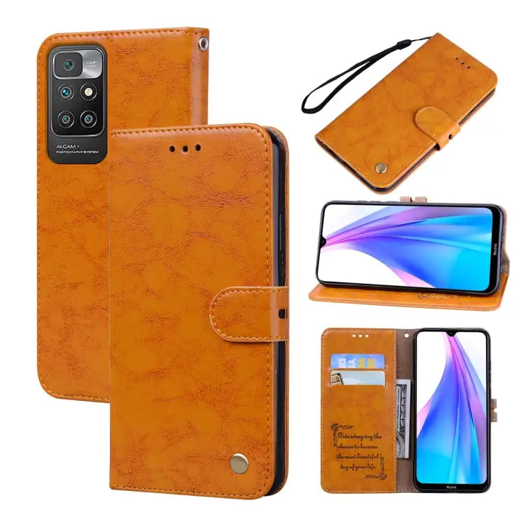 Business Style Oil Wax Texture Horizontal Flip Leather Case with Holder & Card Slots & Wallet For iPhone 13 mini