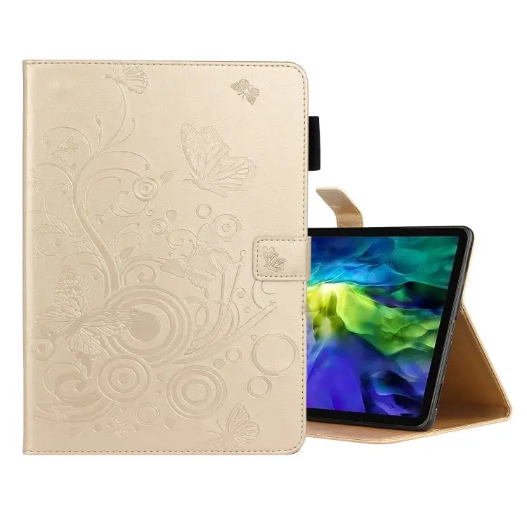 Butterflies Embossing Pattern Horizontal Flip Leather Case with Holder & Card Slot For iPad Pro 11 (2020) - For iPad