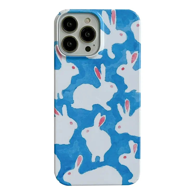 Cartoon Film Craft Hard PC Phone Case For iPhone 14 Pro - For iPhone 14 Pro / Graffiti Rabbit - Apple Accessories