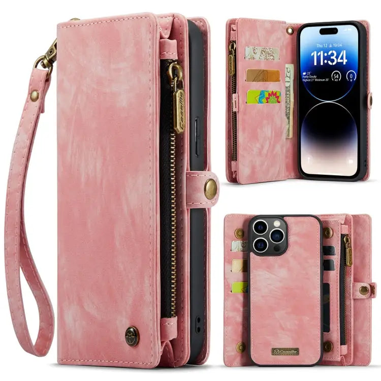 CaseMe 008 Detachable Multifunctional Leather Phone Case For iPhone 14 For iPhone 14 Plus For iPhone 14 Pro For iPhone
