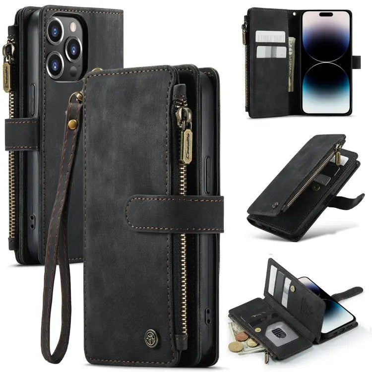 CaseMe C30 Multifunctional Phone Leather Case For iPhone 14 For iPhone 14 Plus For iPhone 14 Pro For iPhone 14 Pro Max