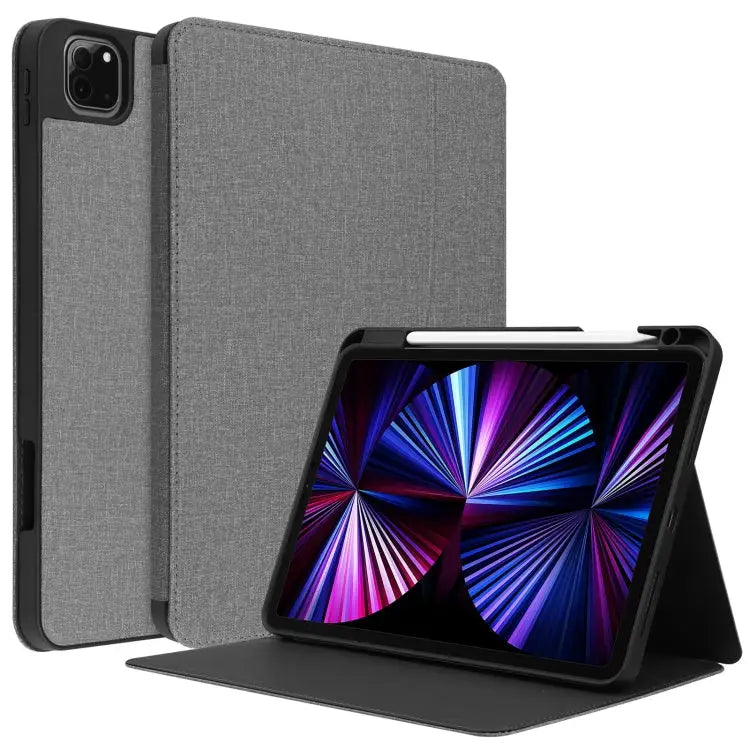 Cloth Texture TPU Horizontal Flip Leather Case with Pen Slot & Holder For iPad Pro 11 inch 2021 / 2020 / 2018
