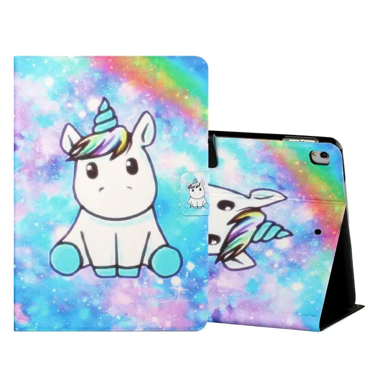 Colored Drawing Horizontal Flip Leather Case with Holder & Card Slots & Sleep / Wake-up Function For iPad Mini