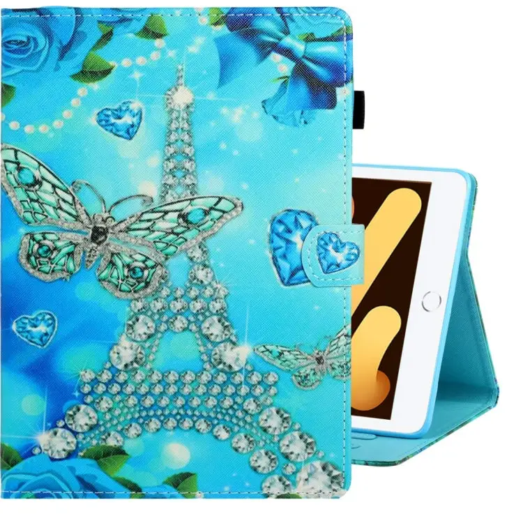 Colored Drawing Horizontal Flip PU Leather Case with Holder & Card Slot & Sleep / Wake-up Function For iPad Air / Air 2