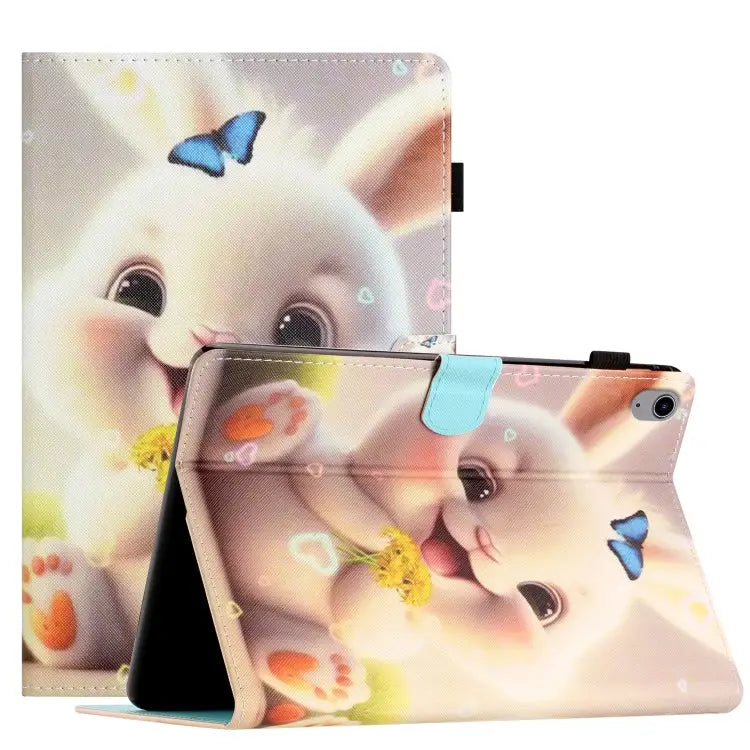 Coloured Drawing Stitching Smart Leather Tablet Case For iPad mini 5/4/3/2/1 For iPad mini 2024 / mini 6 - For iPad