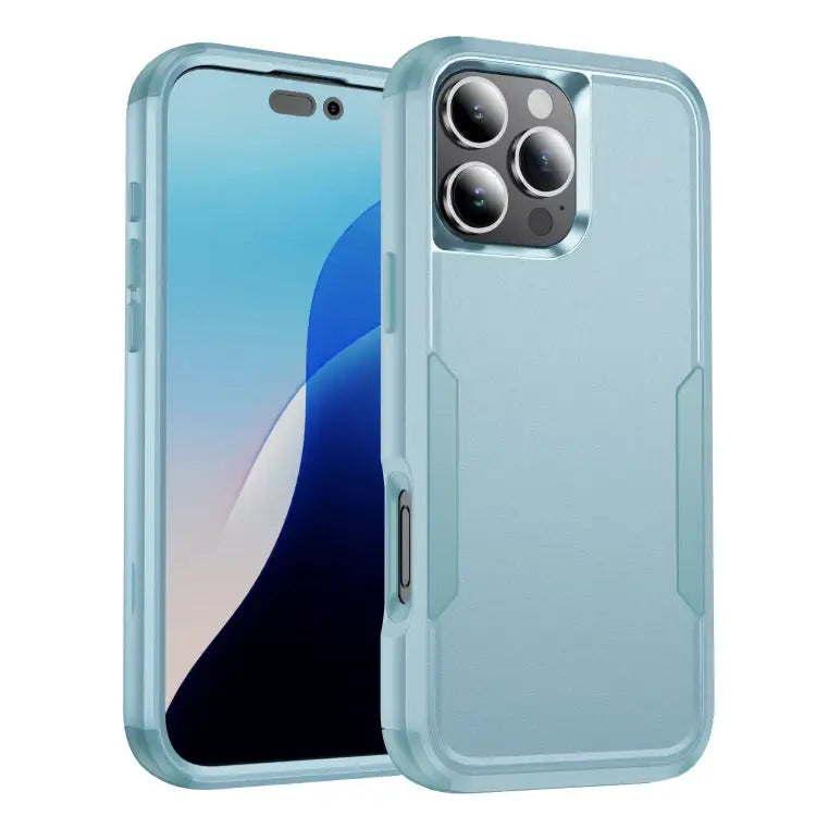 Commuter Shockproof TPU + PC Phone Case For iPhone 16 Pro Max For iPhone 16 Pro - For iPhone 16 Pro / Grey Green