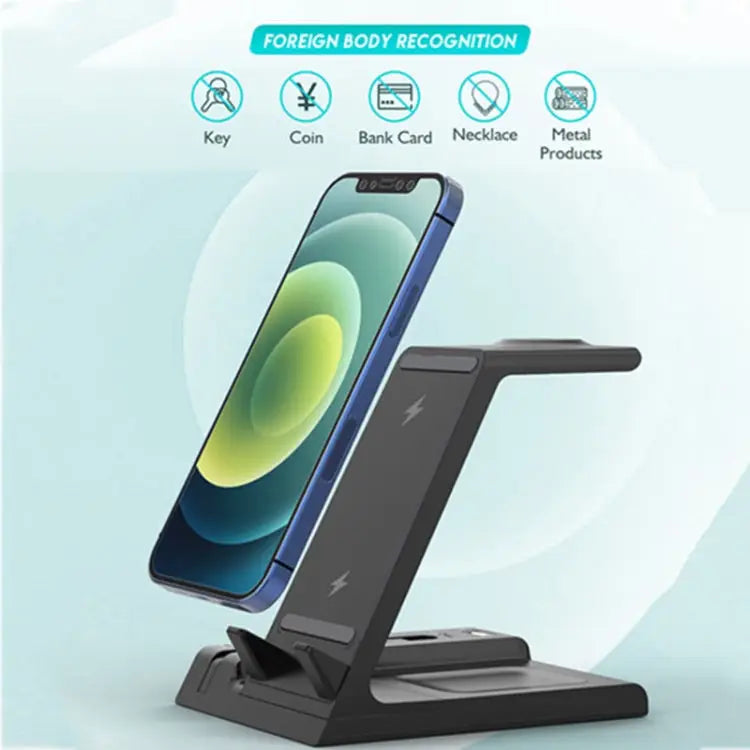 D2 15W Max 6 in 1 Multifunction Fast Wireless Charger Holder - Apple Accessories