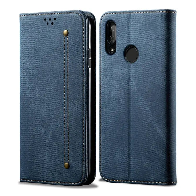 Denim Texture Casual Style Horizontal Flip Leather Case with Holder & Card Slots & Wallet For iPhone 7 Plus / 8 Plus