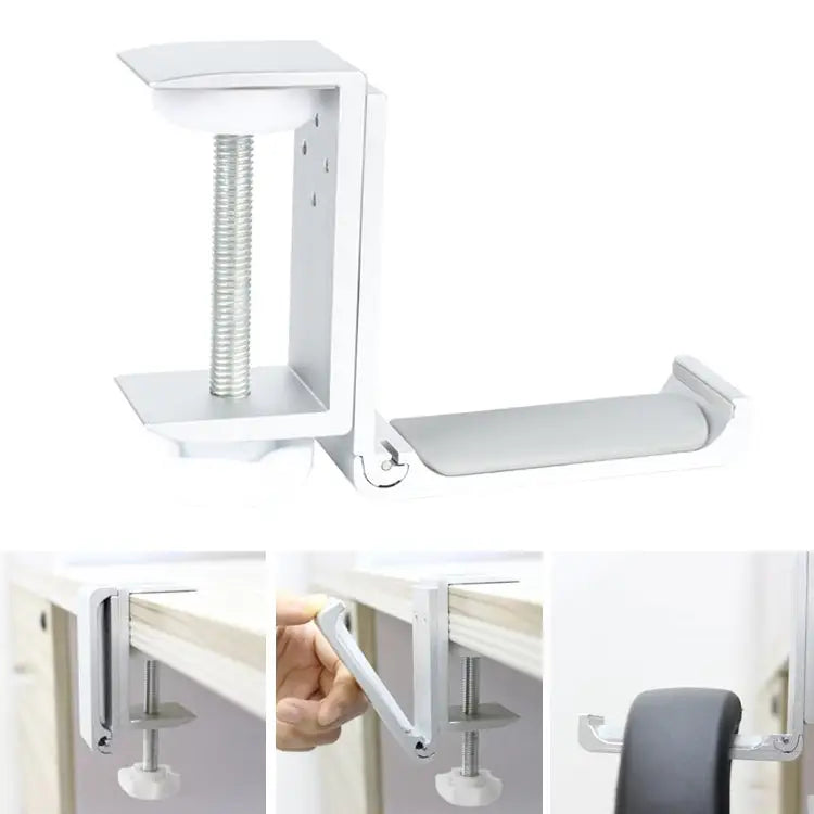 Desktop Lock Clip Type Metal Foldable Headset Stand Display Hanger Desktop Lock Clip Type - Desktop Lock Clip Type