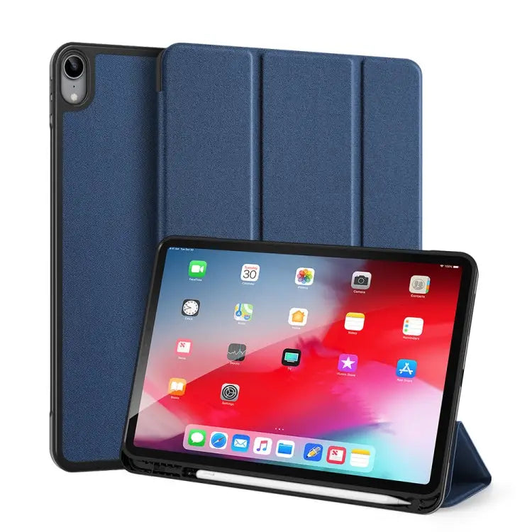 DUX DUCIS Domo Series Horizontal Flip Magnetic TPU + PU Leather Case with Three-folding Holder & Pen Slot & Sleep