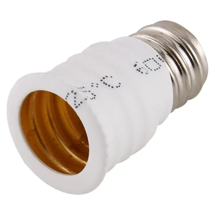 E12 to E14 Light Lamp Bulbs Adapter Converter E12 to E14 (Black) E12 to E14 (White) - E12 to E14 (White) / White