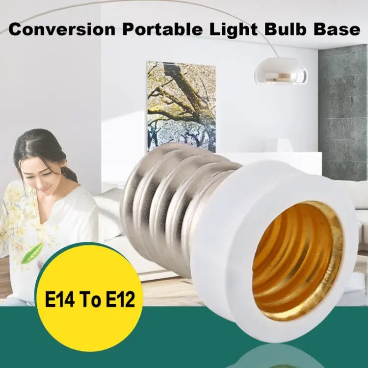 E14 to E12 Light Lamp Bulbs Adapter Converter E14 to E12 - E14 to E12