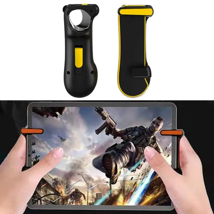 Eating Chicken One-button Burst Shooting Game Handle Controller for Tablet PC 1 Pair - Yellow