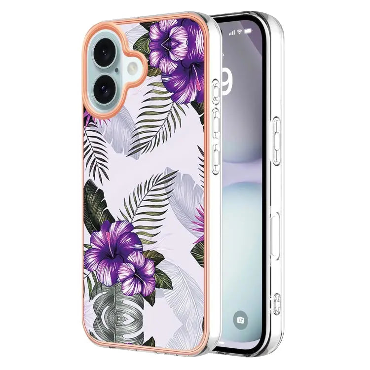 Electroplating Pattern IMD TPU Shockproof Case For iPhone 16 Pro Max For iPhone 16 Pro For iPhone 16 Plus For iPhone 16