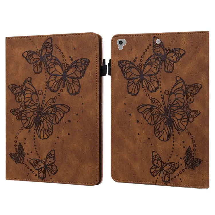 Embossed Butterfly Pattern Horizontal Flip Leather Tablet Case For iPad 9.7 (2018/2017) / Air 2 / Air - For iPad 9.7