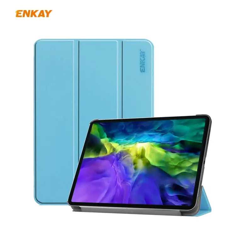 ENKAY ENK-8001 Denim Pattern Horizontal Flip Leather Smart Case with Holder for iPad Pro 11 (2020) For iPad Pro 11