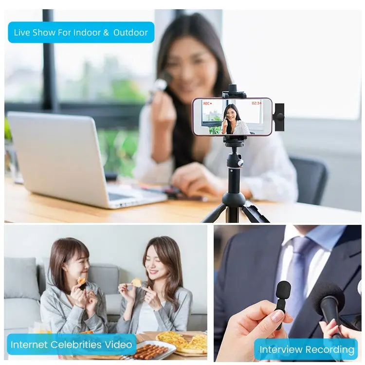 EP033T USB-C / Type-C Interface Lavalier Wireless Radio Microphone EP033T Type-C - EP033T Type-C