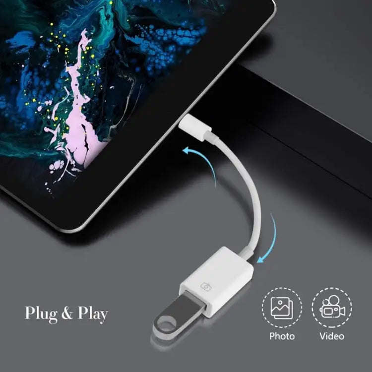 FA-STAR ZS-KL21826 8 Pin to USB 3.0 OTG Adapter Supports IOS 13 and Above