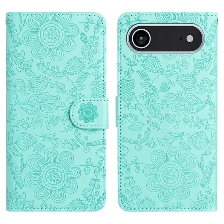 Floral Embossed Pattern Leather Phone Case For iPhone 17 Pro Max For iPhone 17 Pro For iPhone 17 For iPhone 17 Air
