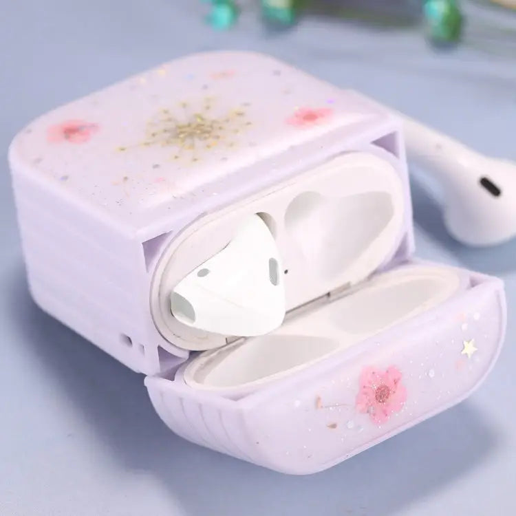 For AirPods 1 / 2 Gypsophila Flowers Pattern Wireless Earphone Protective Case For AirPods 1 / 2 - For AirPods 1 / 2
