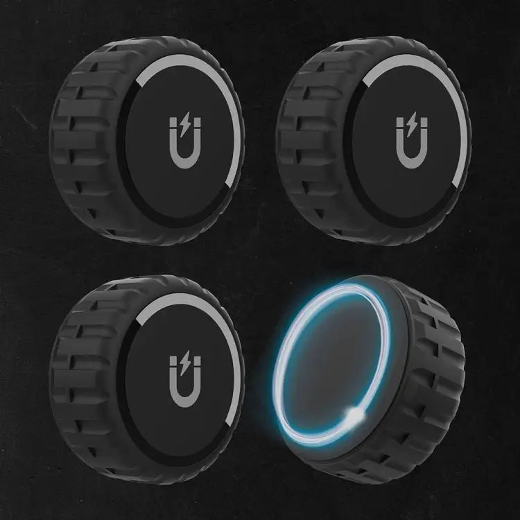 For Airtag PC High-Strength Magnetic Suction Waterproof Protective Cover Magnetic Black - Magnetic Black - Apple