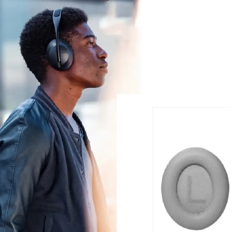 For BOSE NC700 Headset Earmuffs Headset Sponge Sleeve Black Grey - Grey / Grey Earphone Cover + Cushion