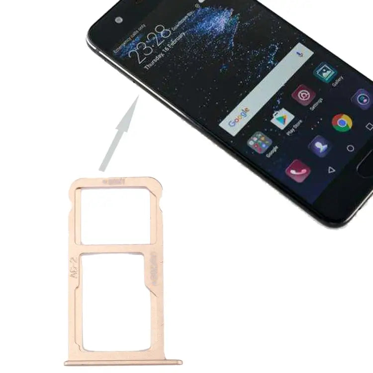 For Huawei P10 SIM Card Tray & SIM / Micro SD Card Tray For Huawei P10 - For Huawei P10 / Gold