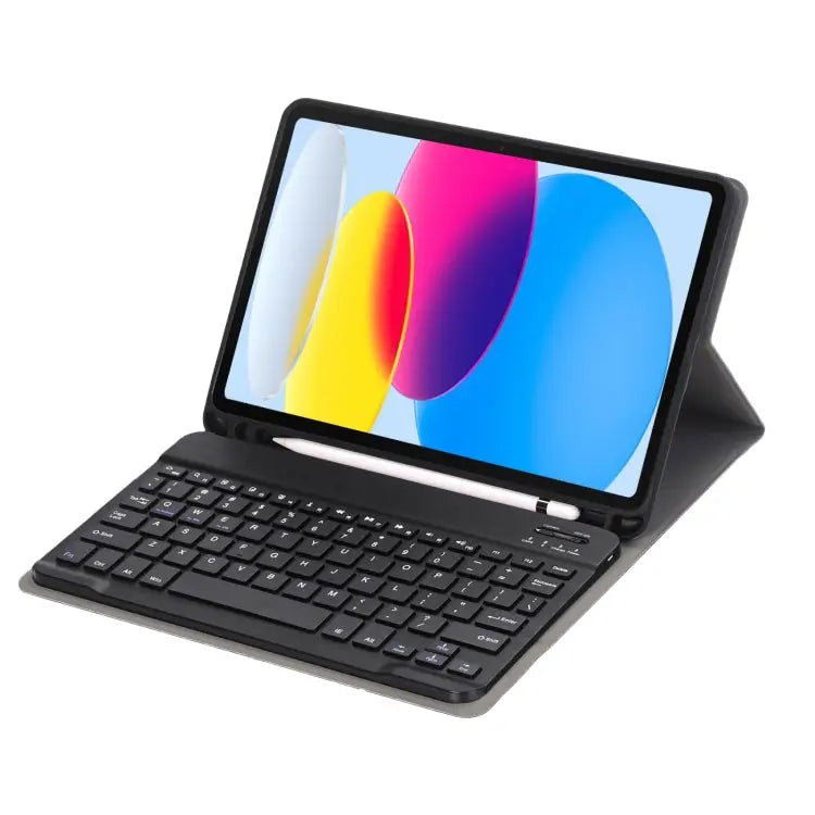 For Ipad10th 10.9’’ 2022 Case Ultra Slim Detachable Wireless Bluetooth Tablet Keyboard Leather Cover with Pencil Holder