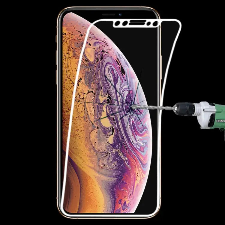 For iPhone 11 Pro / XS / X 0.1mm 9H Full Screen Flexible Fiber Tempered Glass Film - For iPhone 11 Pro / XS / X White