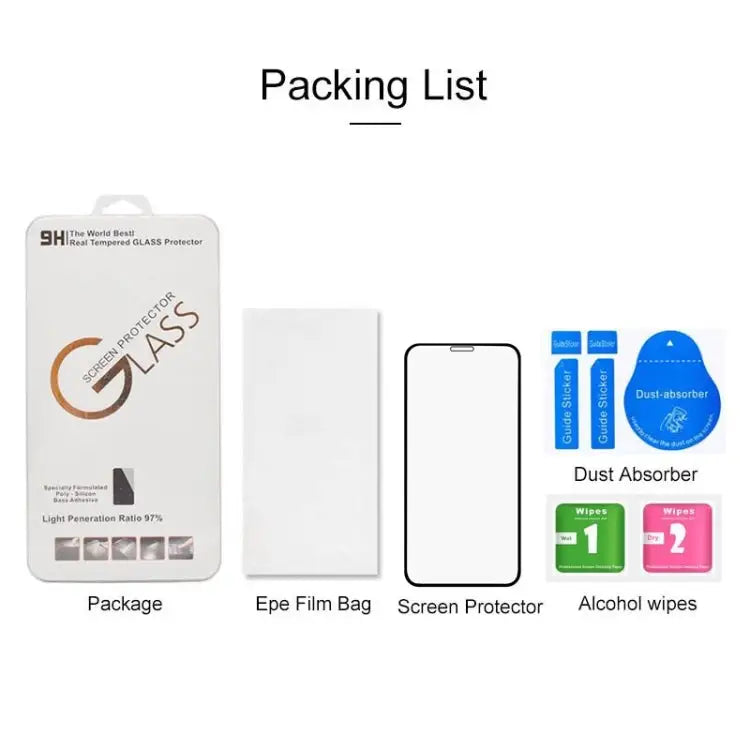 For iPhone 11 Pro / XS / X Anti-scratch 9H 9D Full Screen HD Tempered Glass Film - iPhone XS / X
