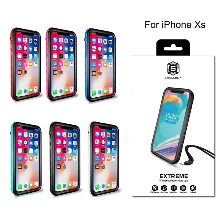 For iPhone X / XS 2m Waterproof Snowproof 2m Shockproof Dustproof PC + Silicone Case For iPhone X / XS - For iPhone X