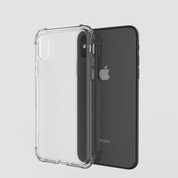 For iPhone X / XS Shockproof Transparent TPU Soft Case - Transparent