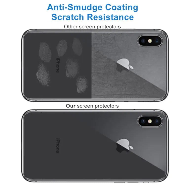 For iPhone X / XS Transparent Tempered Glass Back Screen Protector - For X