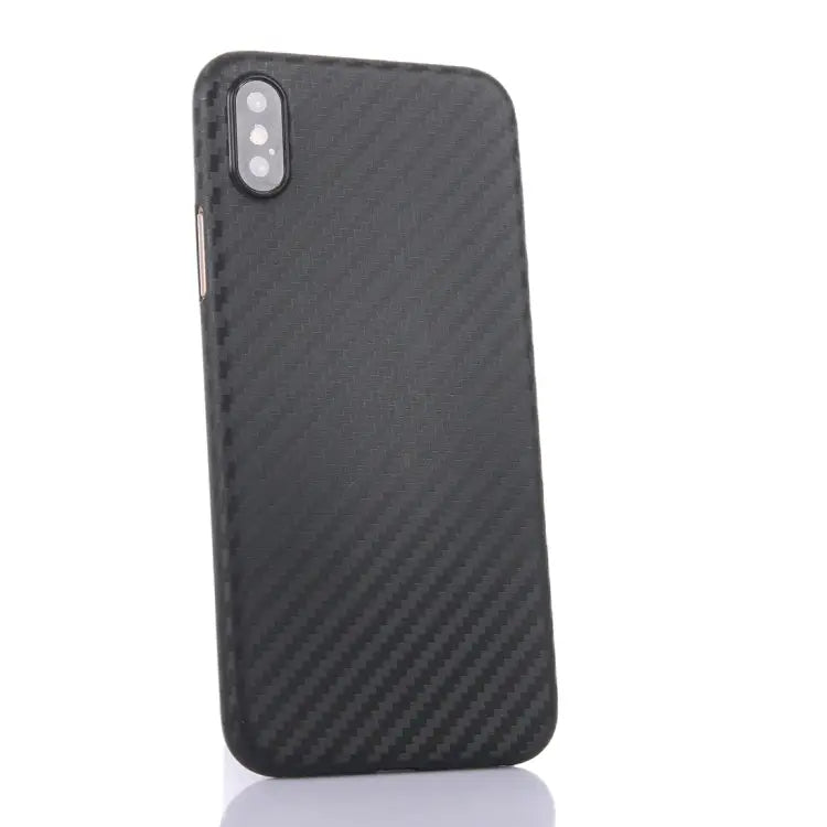 For iPhone XR Carbon Fiber Ultrathin PP Protective Case - For XR / Black