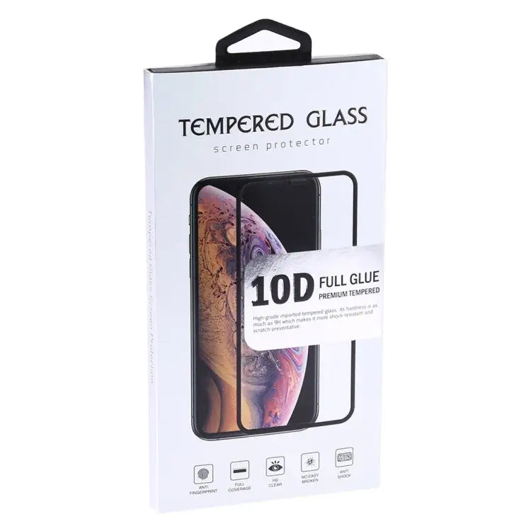 For iPhone XS Max 9H Explosion-proof Full Glue Full Screen Tempered Glass Film - For iPhone XS Max (10D) (1 PCS)