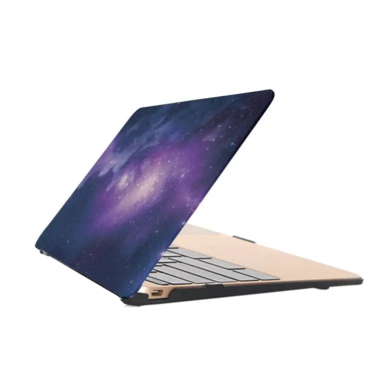For Macbook Pro Retina 12 inch Starry Sky Patterns Apple Laptop Water Decals PC Protective Case - Blue