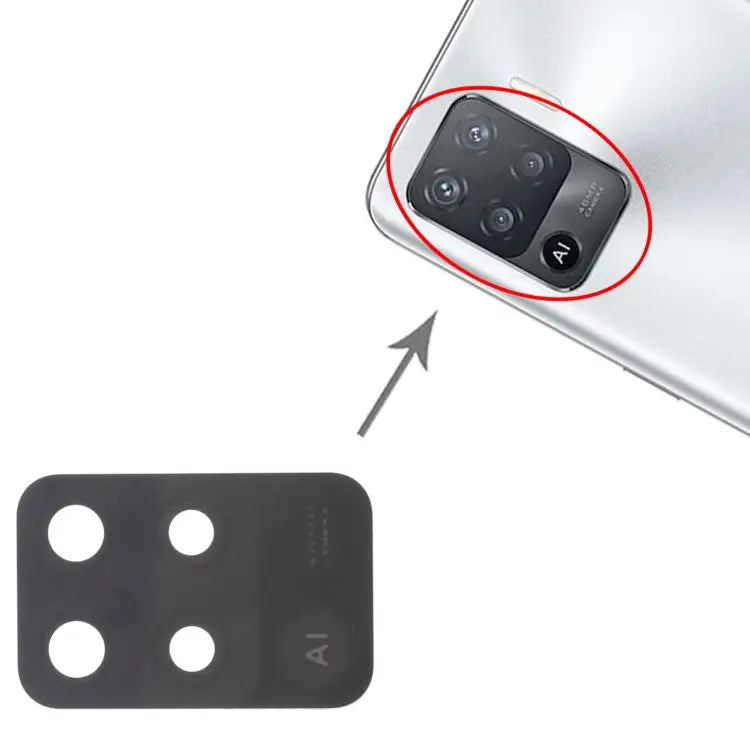 For OPPO F19 Pro CPH2285 10pcs Back Camera Lens For OPPO F19 Pro - For OPPO F19 Pro