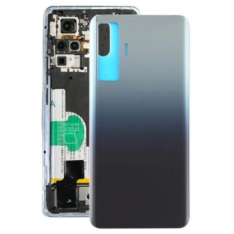 For Vivo X50 Battery Back Cover - For Vivo X50 / Black