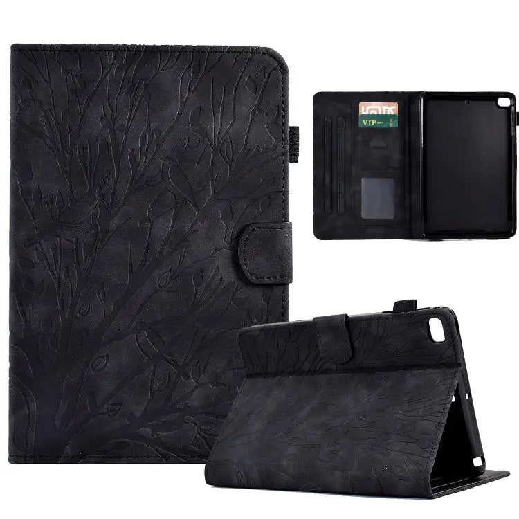 Fortune Tree Pressure Flower PU Tablet Case with Wake-up / Sleep Function For Huawei MatePad SE For Huawei Enjoy Tablet