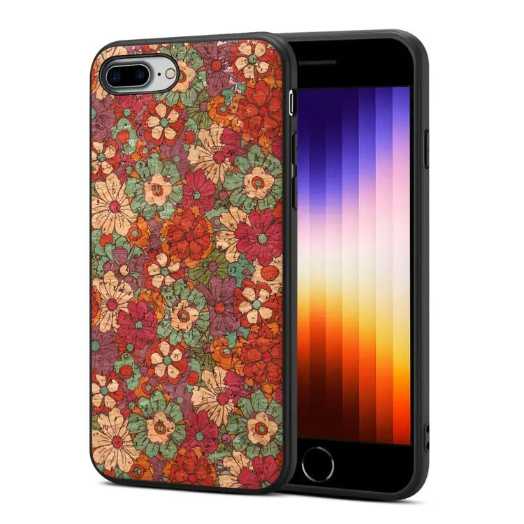 Four Seasons Flower Language Series TPU Phone Case For iPhone 8 Plus / 7 Plus - For iPhone 8 Plus / 7 Plus / Summer Red