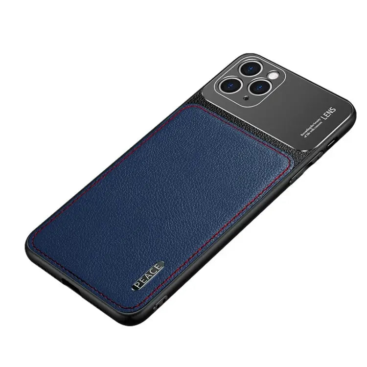 Frosted Metal + Leather Texture Protective Case For OPPO Reno4 Pro For vivo X50 For vivo S7 For vivo iQOO 5 5G