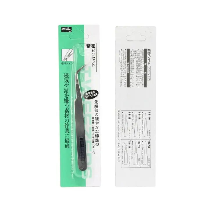 Gooi TS-15 Steel Bend Tweezers - TS-15