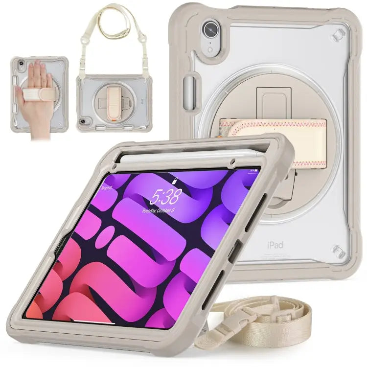 Heavy Duty Hybrid Tablet Case with Hand Grip & Strap For iPad Air 2022 10.9 / Pro 11 2022 For iPad 10th Gen 10.9 2022
