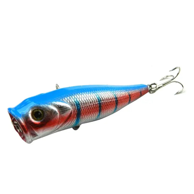 HENGJIA Plastic Artificial Fishing Lures Popper Bionic Fishing Bait with Hooks Length: 9 cm Random Color Delivery
