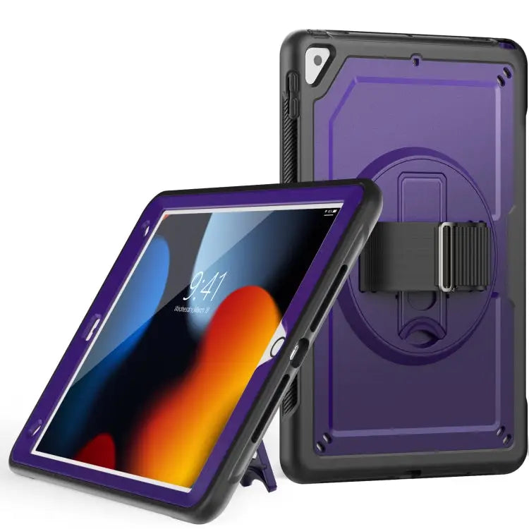 Honeycomb Hand Grip Turntable Stand Tablet Case For iPad Air 2022 10.9 / Pro 11 2022 For iPad 10.2 2021 / 2020 / 10.5